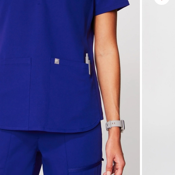 Ceil Blue Fabletics Scrub Set - Picture 4 of 8